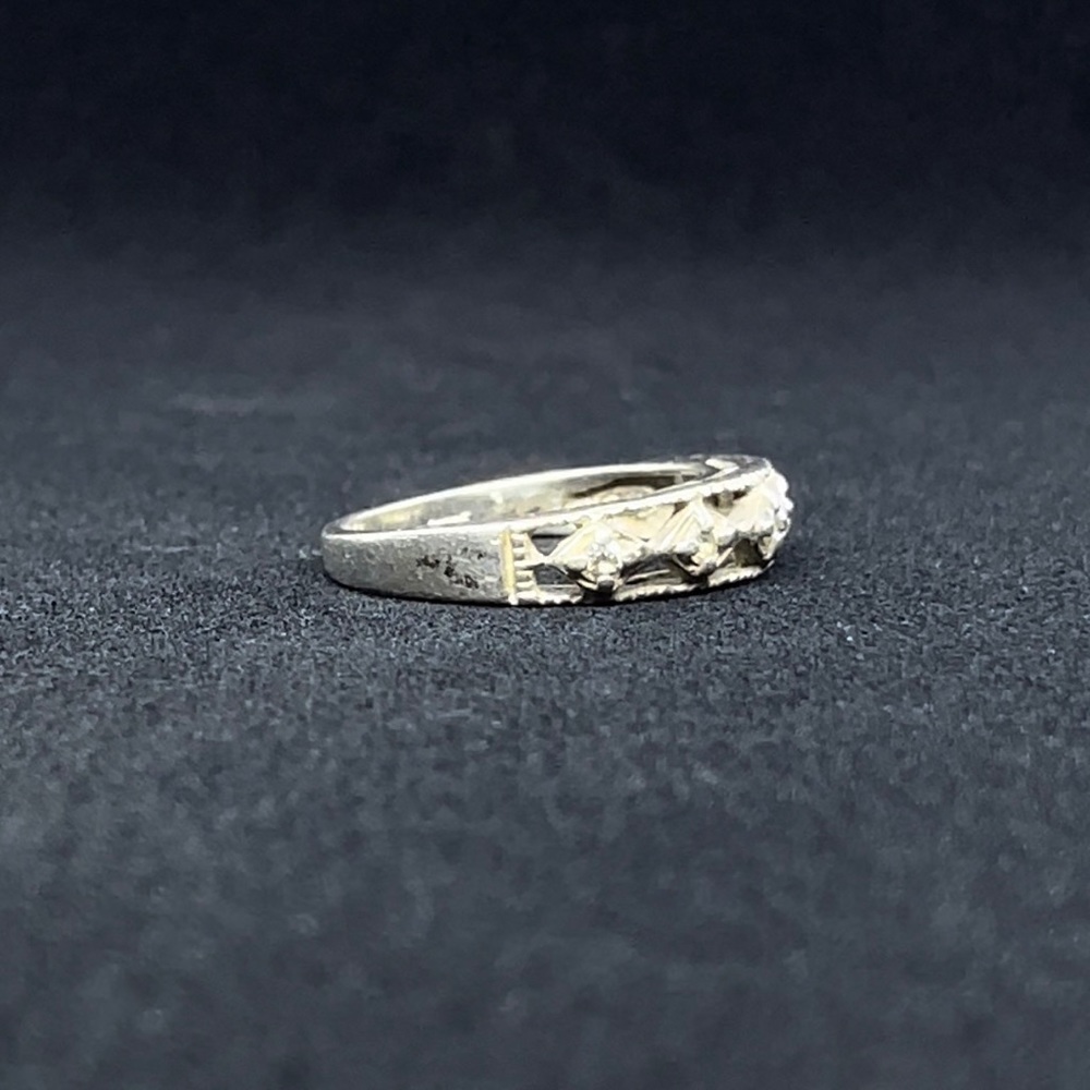 STERLING SILVER STONE RING - Picture 2 of 4